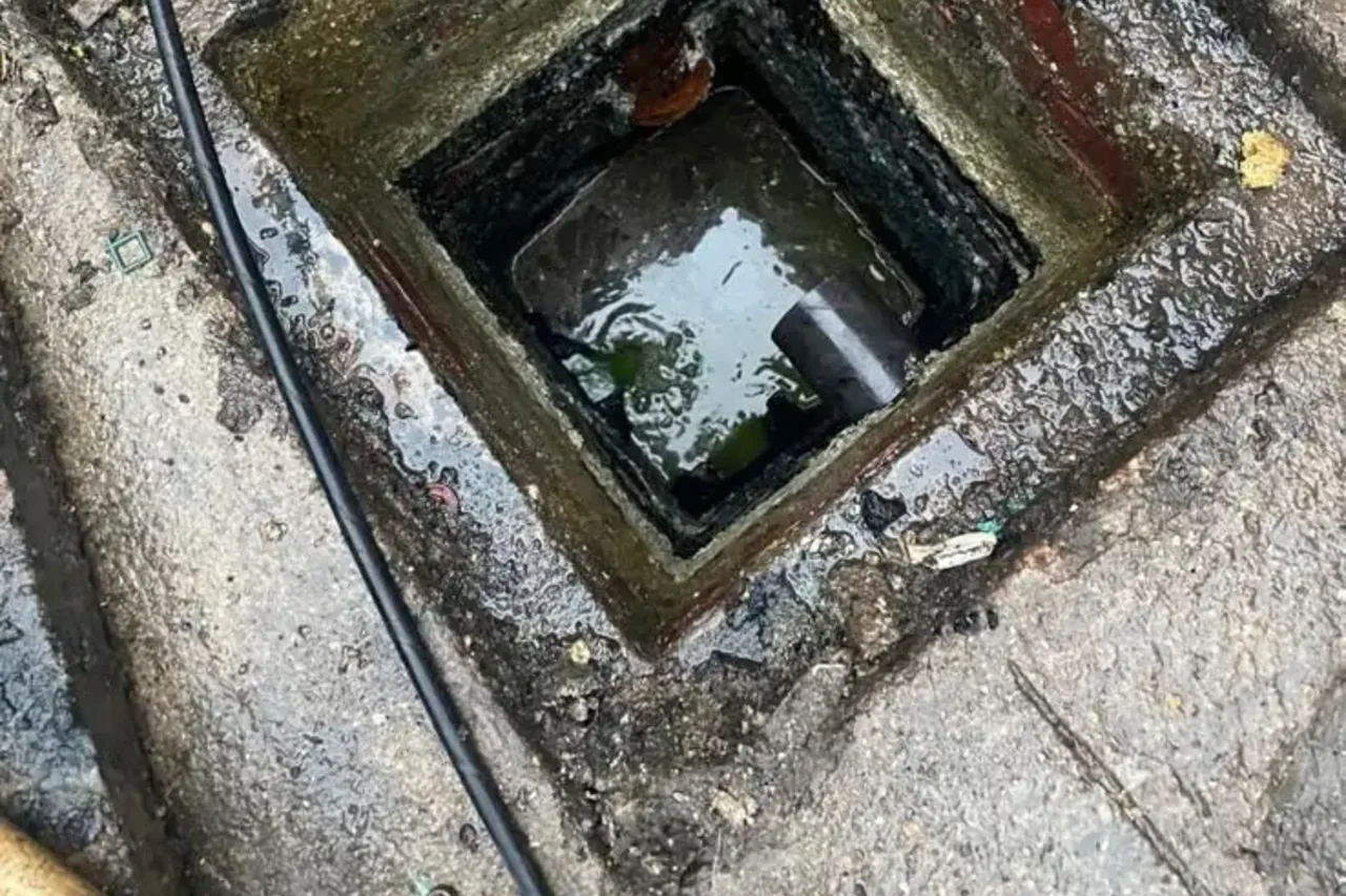 Regard de visite ouvert pour l'inspection caméra des canalisations avant vente d'une maison à Aubervilliers
